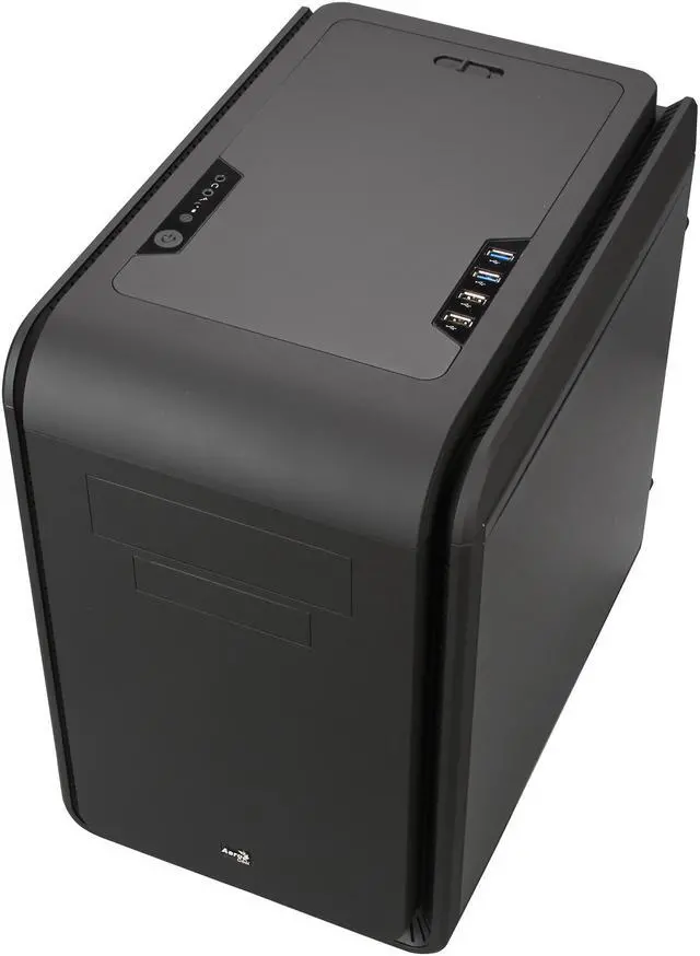 Alt view image 8 of 10 - AeroCool DS-Cube Black Black 0.8mm SGCC ATX Mid Tower Computer Case
