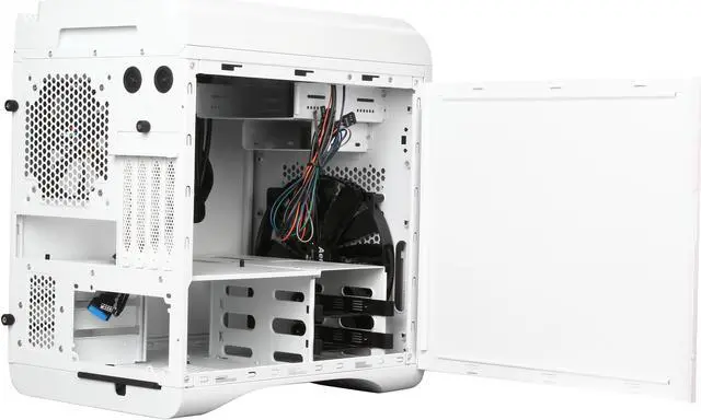 Alt view image 5 of 10 - AeroCool DS-Cube White White 0.8mm SGCC ATX Mid Tower Computer Case