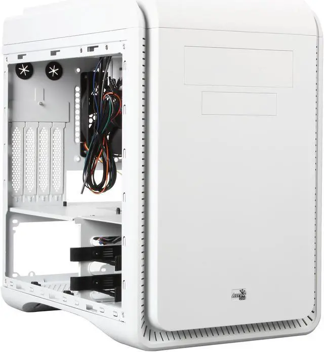 Alt view image 7 of 10 - AeroCool DS-Cube White White 0.8mm SGCC ATX Mid Tower Computer Case