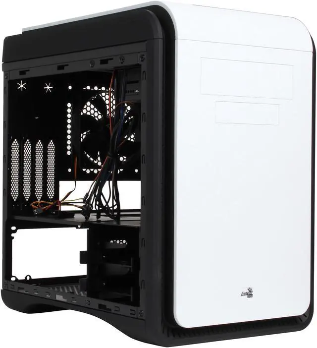 Alt view image 7 of 10 - AeroCool DS-Cube Black/White Black / White 0.8mm SGCC ATX Mid Tower Computer Case