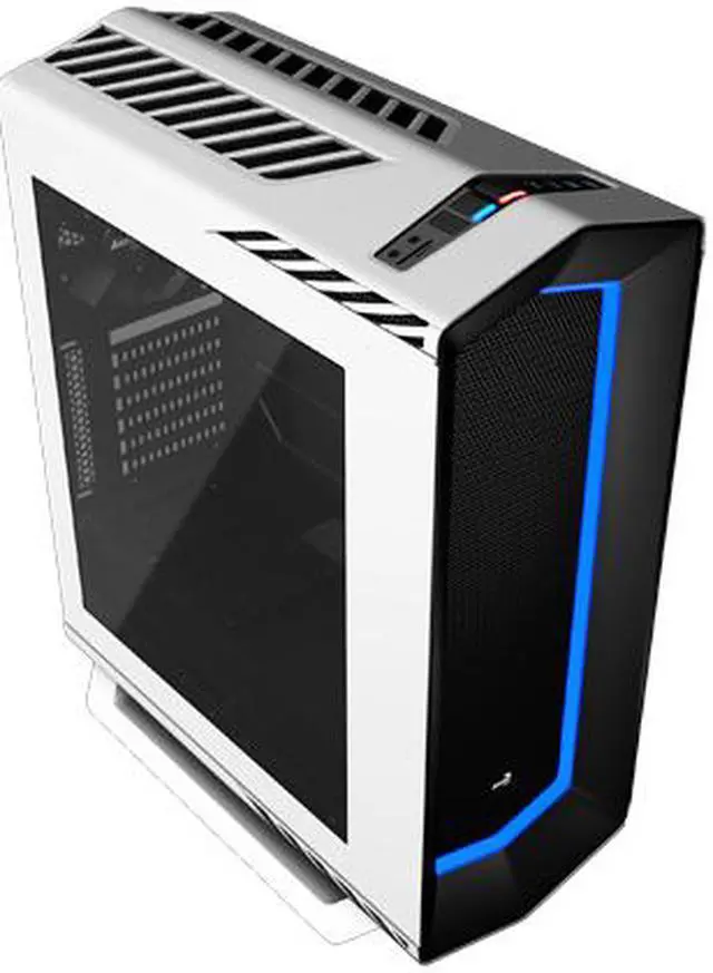Alt view image 4 of 8 - AeroCool P7 Series P7-C1 White White 0.6mm SGCC ATX Mid Tower Computer Case