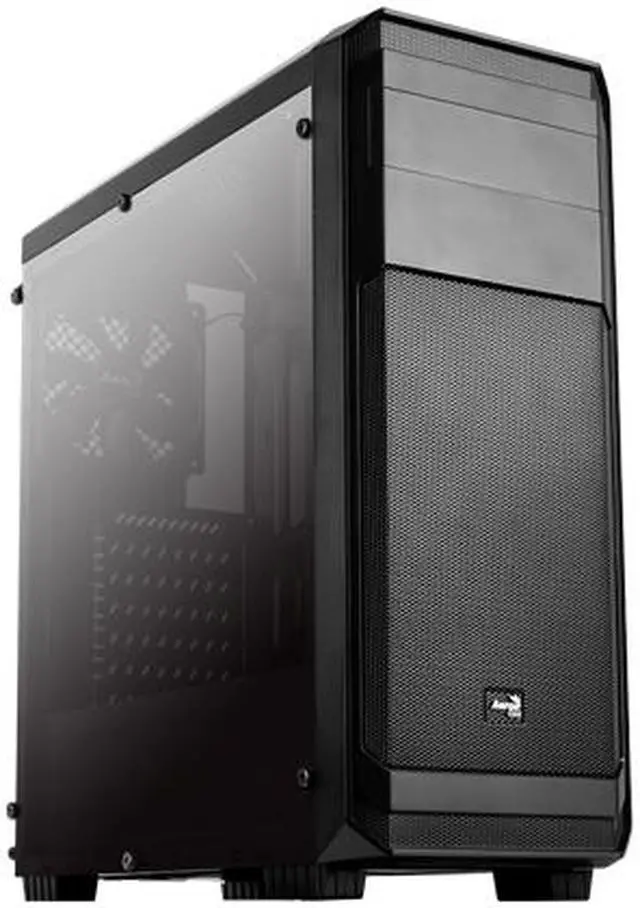 Alt view image 2 of 8 - AeroCool PGS Aero Series Aero300 Black FAW Black 0.45mm ATX Mid Tower Computer Case