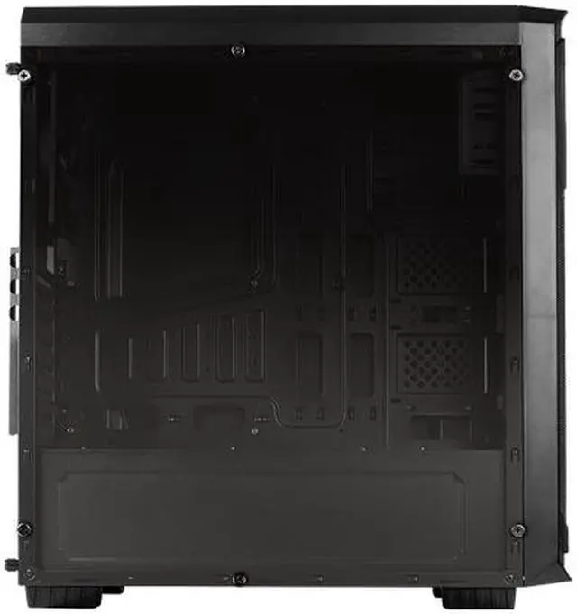 Alt view image 4 of 8 - AeroCool PGS Aero Series Aero300 Black FAW Black 0.45mm ATX Mid Tower Computer Case