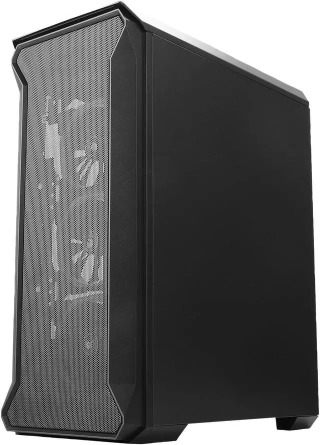 Alt view image 10 of 20 - SAMA Tank-RGB Black Dual USB3.0 Steel/ Tempered Glass ATX Mid Tower Gaming Computer Case w/Tempered Glass Panel and 4x Addressable RGB LED Ring Fans Pre-Installed