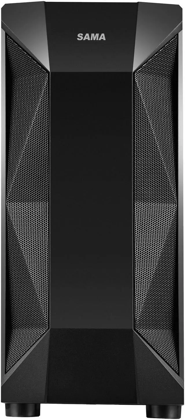 Alt view image 9 of 20 - SAMA Sama-M1-ARGB Black Steel / Tempered Glass ATX Mid Tower Computer Case