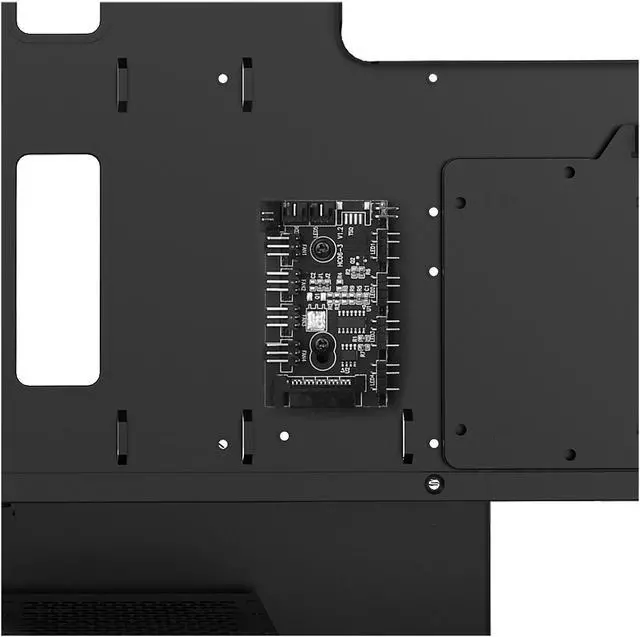Alt view image 19 of 20 - SAMA Space X1-ARGB Black Steel / Tempered Glass ATX Mid Tower Computer Case with 4 x 120mm ARGB LED Fans Pre-Installed