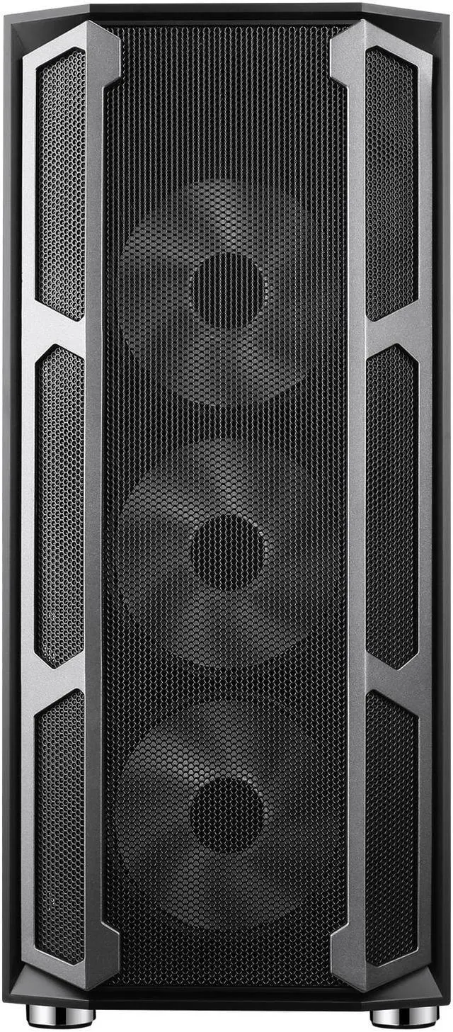 Alt view image 10 of 20 - SAMA Space X1-ARGB Black Steel / Tempered Glass ATX Mid Tower Computer Case with 4 x 120mm ARGB LED Fans Pre-Installed