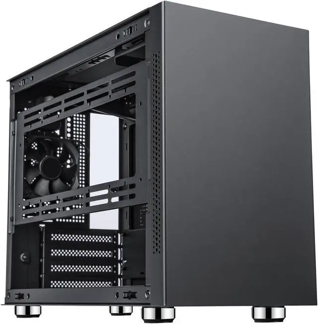 Alt view image 4 of 17 - SAMA IM01 Black Steel Micro ATX Tower Computer Case