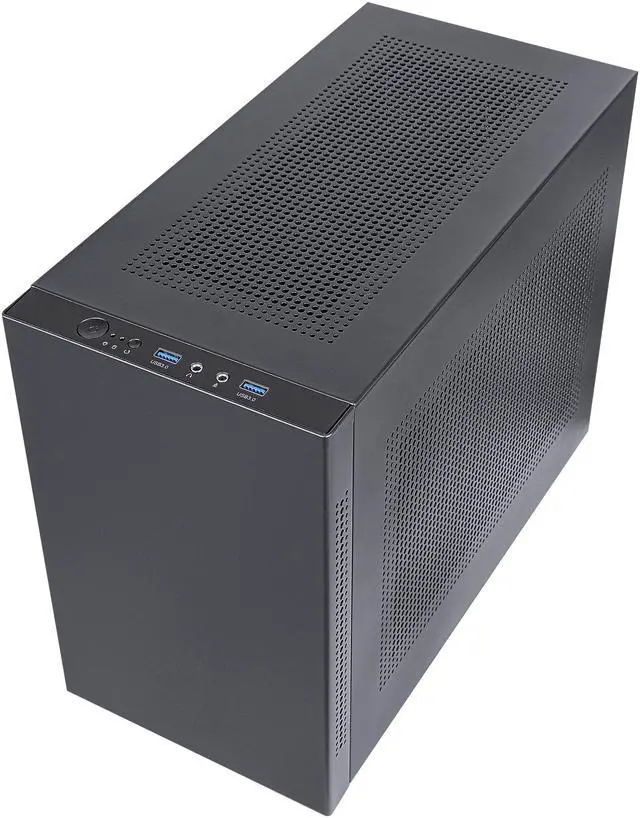 Alt view image 10 of 17 - SAMA IM01 Black Steel Micro ATX Tower Computer Case
