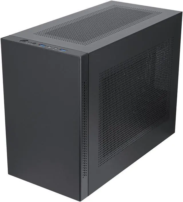 Alt view image 8 of 17 - SAMA IM01 Black Steel Micro ATX Tower Computer Case