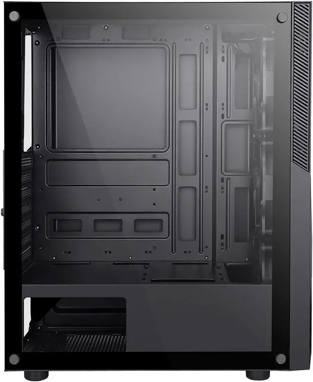 Alt view image 13 of 20 - SAMA SAMA-M2-ARGB Black Steel / Tempered Glass ATX Mid Tower Computer Case w/ 3 x 120mm ARGB Fans (Pre-Installed)