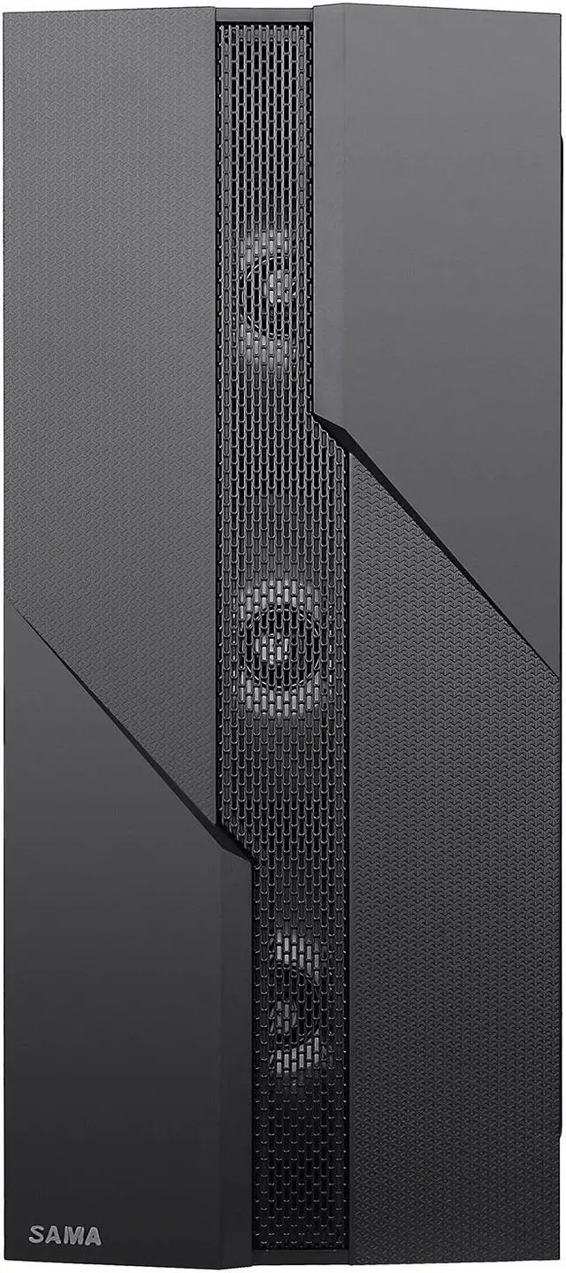 Alt view image 11 of 20 - SAMA SAMA-M2-ARGB Black Steel / Tempered Glass ATX Mid Tower Computer Case w/ 3 x 120mm ARGB Fans (Pre-Installed)