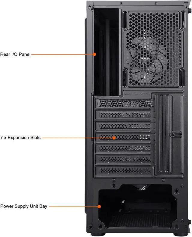 Alt view image 19 of 20 - SAMA SAMA-M2-ARGB Black Steel / Tempered Glass ATX Mid Tower Computer Case w/ 3 x 120mm ARGB Fans (Pre-Installed)