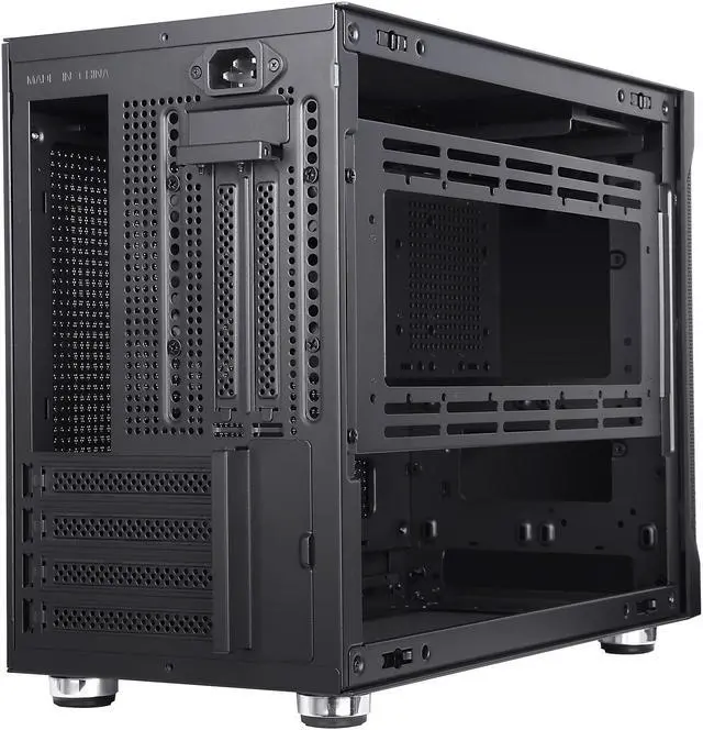 Alt view image 8 of 12 - SAMA IM02 Black Steel / Tempered Glass Micro ATX Tower Computer Case