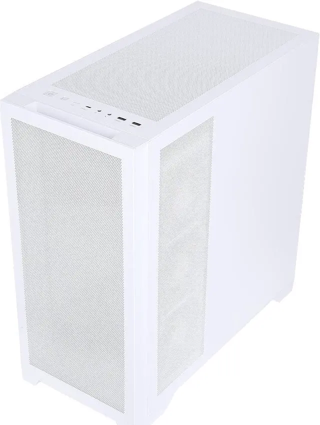 Alt view image 7 of 12 - Sama 4501-White Dual USB3.0 and Type C Tempered Glass ATX Full Tower Gaming Computer Case w/ 4 x 120mm ARGB Fans (3 x MB Side, 1 x Rear) Pre-Installed