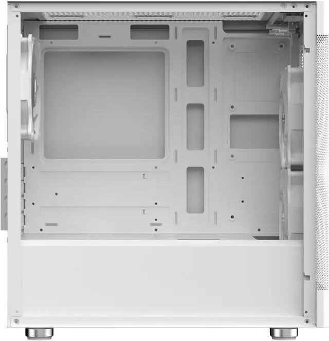 Alt view image 14 of 15 - Sama ARGB-Q5-W White USB3.0 Tempered Glass Micro ATX Tower Gaming Computer Case w/  3 x 120mm ARGB Fans (Pre-Installed)