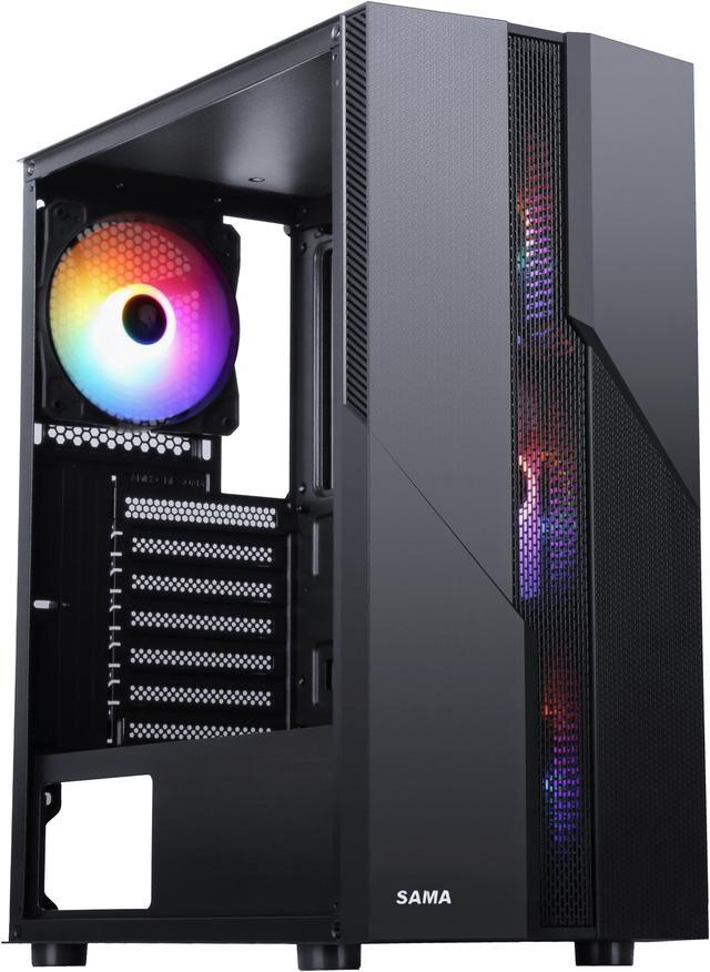 SAMA Sama-M2-BK Black USB3.0 Steel Mid Tower Gaming Computer Case