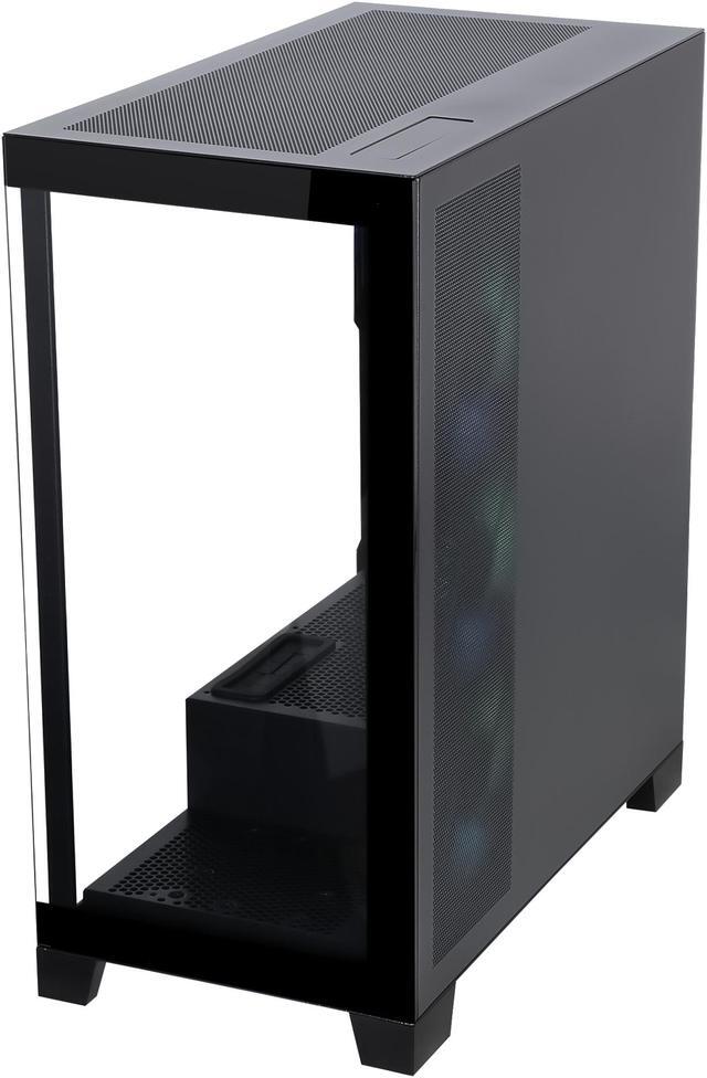 Alt view image 6 of 8 - Sama Neview 2351 Black Dual USB3.0 and Type C Tempered Glass ATX Mid Tower Gaming Computer Case w/ 4 x 120mm ARGB Fans (3 x MB Side, 1 x Rear) Pre-Installed