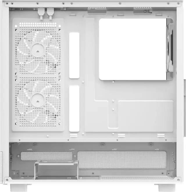 Alt view image 10 of 10 - Sama Neview 4361 White Dual USB3.0 and Type C Tempered Glass ATX Mid Tower Gaming Computer Case w/ 3 x 120mm ARGB Fans (2 x MB Side, 1 x Rear) Pre-Installed