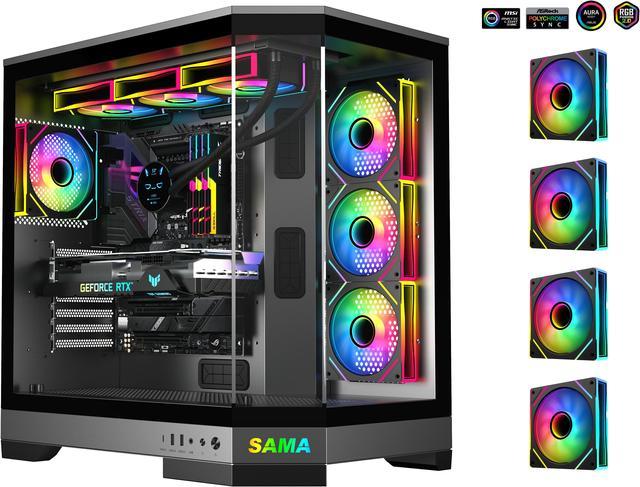 SYBER C SERIES MINI-ITX GAMING CHASSIS W/ 7 hotsell COLOR RGB LED, USB 3.0 (BLACK COLOR)