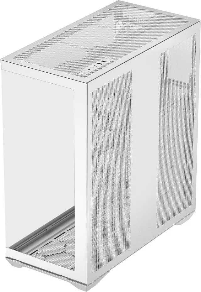 Alt view image 4 of 8 - SAMA V Cool White Steel / Tempered Glass USB3.0/Type C ATX Full Tower Gaming Computer Case w/5 x ARGB Fans (Pre-Installed)