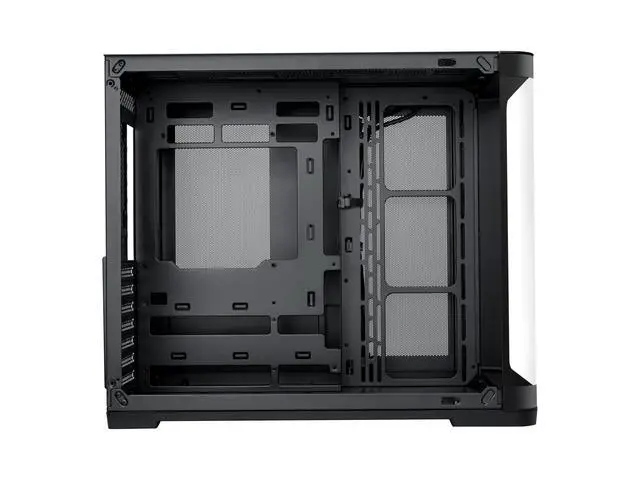 Alt view image 4 of 6 - SAMA Mid-Tower PC Case, Curved Tempered Glass, USB Type-C, ATX/MATX/ITX Back-Connect Support, 360mm Liquid Cooler Compatible - V60E Black Computer Case