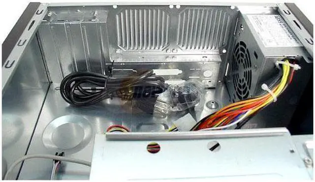 Alt view image 3 of 7 - ASYS 001MJA Black Steel / Plastic Micro ATX Desktop Computer Case 250W Power Supply