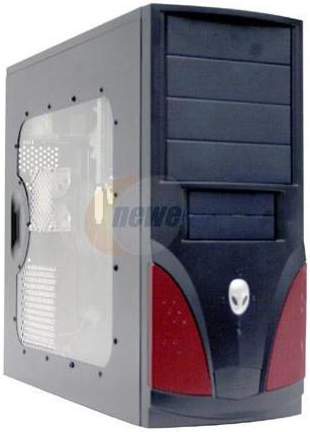 JUST PC JPC767P Black/Red Computer Case - Newegg.com