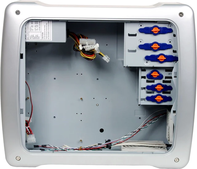 Alt view image 7 of 12 - JUST PC Gazelle JPC899TI Titanium/Silver Steel / Plastic ATX Mid Tower Computer Case 450W Power Supply