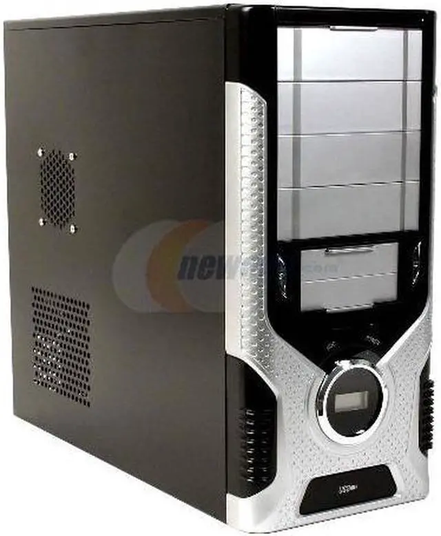 Main image of JUST PC JPC808ATXBLK Silver/DarkGray Steel ATX Mid Tower Computer Case 450W Power Supply