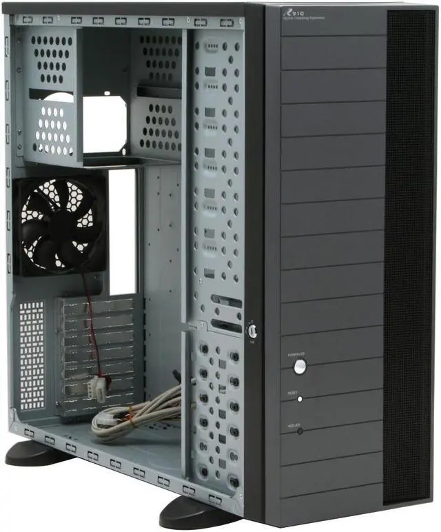 Alt view image 8 of 12 - JUST PC R910 Black Steel Server Computer Case