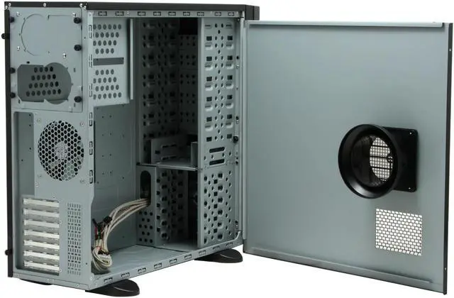 Alt view image 10 of 12 - JUST PC R910 Black Steel Server Computer Case