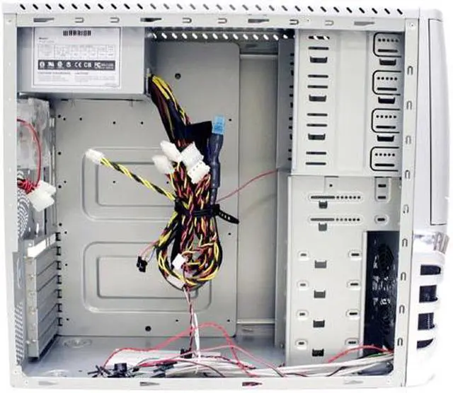 Alt view image 8 of 14 - ePOWER Warrior EPC-523SC-450 Silver SECC steel ATX Mid Tower Computer Case PSII450W PCI express ready Power Supply