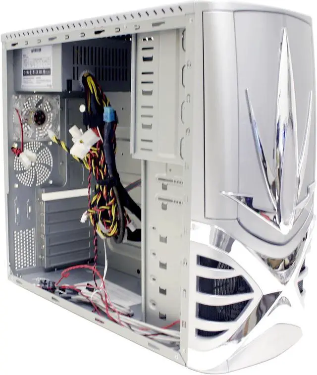 Alt view image 7 of 14 - ePOWER Warrior EPC-523SC-450 Silver SECC steel ATX Mid Tower Computer Case PSII450W PCI express ready Power Supply