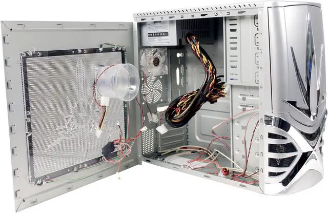 Alt view image 6 of 15 - ePOWER WARRIOR EPC-523SC-450A Silver SECC steel chassis ATX Mid Tower Computer Case PSII450W PCI express ready Power Supply
