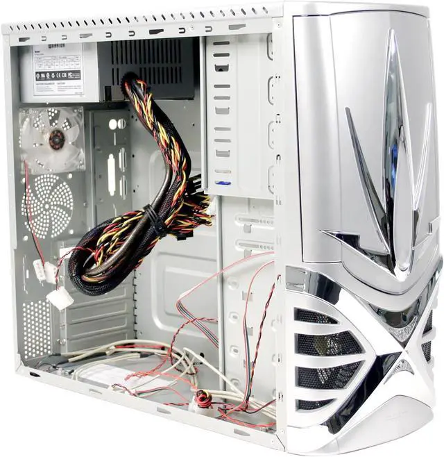 Alt view image 7 of 15 - ePOWER WARRIOR EPC-523SC-450A Silver SECC steel chassis ATX Mid Tower Computer Case PSII450W PCI express ready Power Supply