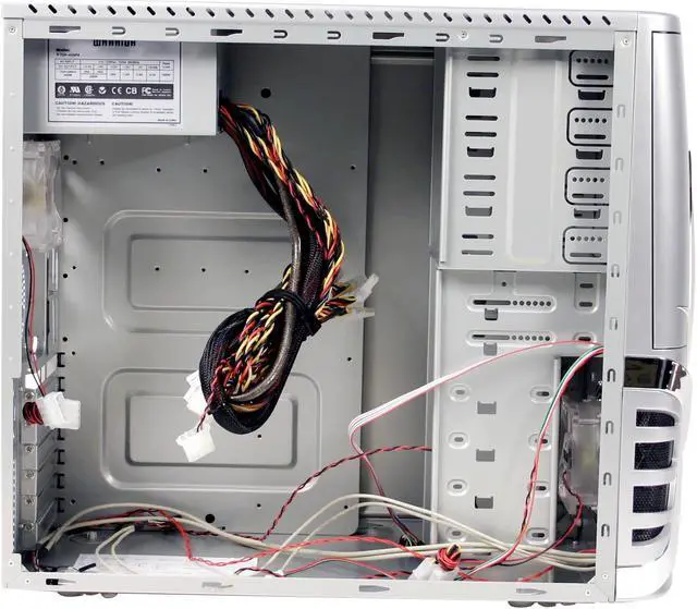 Alt view image 8 of 15 - ePOWER WARRIOR EPC-523SC-450A Silver SECC steel chassis ATX Mid Tower Computer Case PSII450W PCI express ready Power Supply