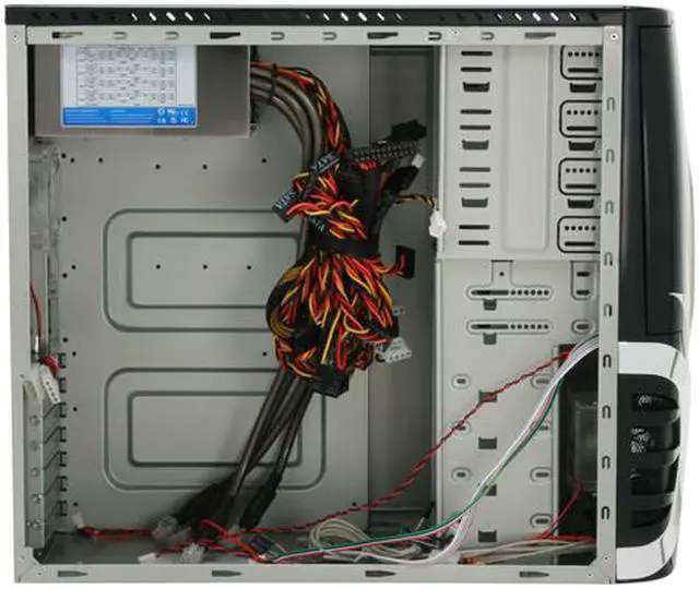 Alt view image 8 of 12 - ePOWER EP-523BC-750 Black / Silver Steel ATX Mid Tower Computer Case 750W Power Supply