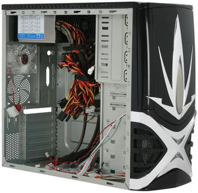 Alt view image 9 of 12 - ePOWER EP-523BC-750 Black / Silver Steel ATX Mid Tower Computer Case 750W Power Supply