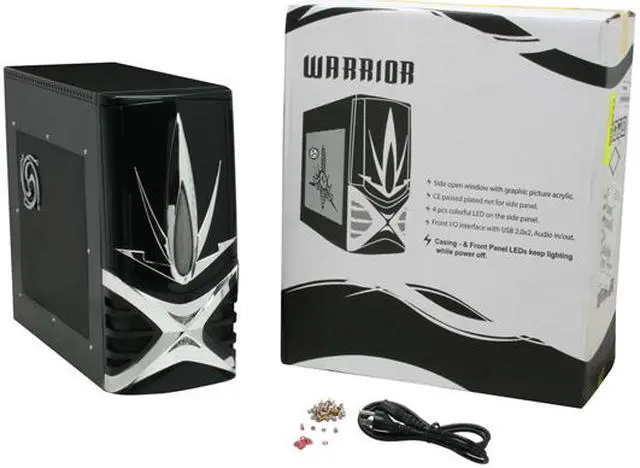 Alt view image 12 of 12 - ePOWER EP-523BC-750 Black / Silver Steel ATX Mid Tower Computer Case 750W Power Supply