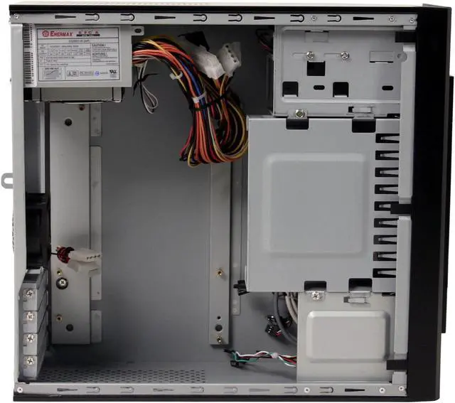 Alt view image 8 of 11 - nMEDIAPC Black Steel HTPC 100 B Micro ATX Media Center / HTPC Case