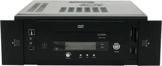Alt view image 3 of 11 - nMEDIAPC Black Steel HTPC 100BA Micro ATX Media Center / HTPC Case