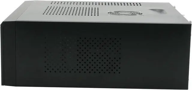 Alt view image 5 of 11 - nMEDIAPC Black Steel HTPC 100BA Micro ATX Media Center / HTPC Case
