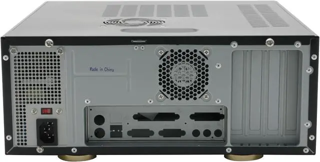 Alt view image 6 of 11 - nMEDIAPC Black Steel HTPC 100BA Micro ATX Media Center / HTPC Case