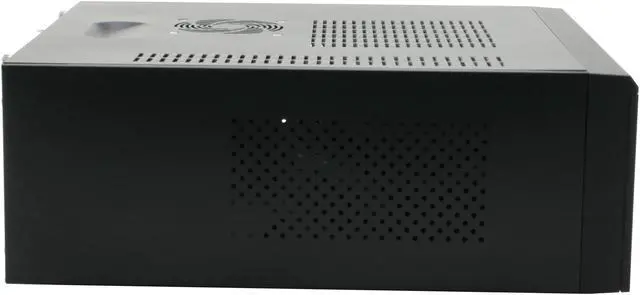 Alt view image 7 of 11 - nMEDIAPC Black Steel HTPC 100BA Micro ATX Media Center / HTPC Case