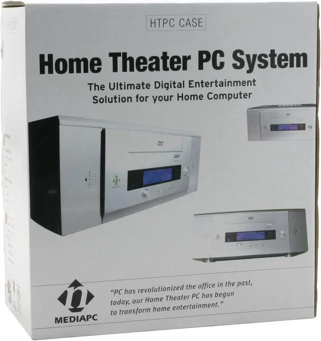 Alt view image 11 of 11 - nMEDIAPC Black Steel HTPC 100BA Micro ATX Media Center / HTPC Case