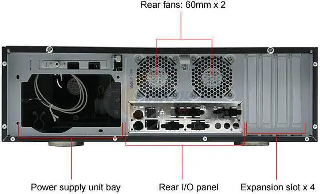 Alt view image 7 of 11 - nMEDIAPC Black Aluminum / Steel HTPC 200BA Micro ATX Media Center / HTPC Case