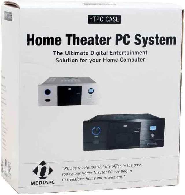 nMEDIAPC Silver HTPC 180SA Micro ATX Media Center / HTPC Case - Newegg.com