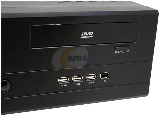 Alt view image 4 of 10 - nMEDIAPC Black Aluminum / Steel HTPC 400BA ATX Media Center / HTPC Case