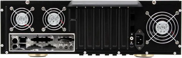Alt view image 6 of 10 - nMEDIAPC Black Aluminum / Steel HTPC 400BA ATX Media Center / HTPC Case